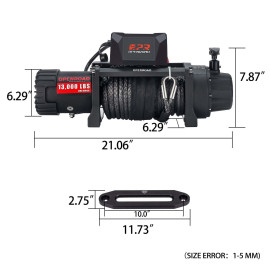 OPENROAD 13000LB 12V SENTETİK HALATLI VİNÇ