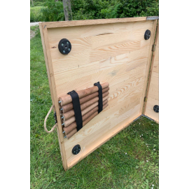 DORU KATLANABİLİR AHŞAP KAMP MASASI