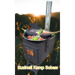 KATLANABİLİR AYAKLI KUZİNELİ  KAMP SOBASI